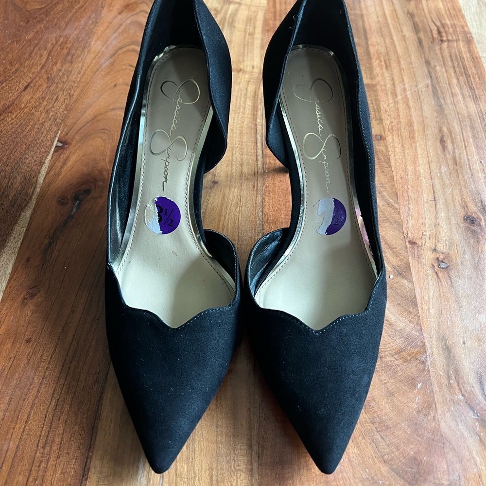Jessica Simpson black stiletto heels